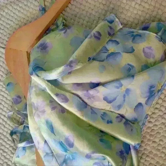 Vintage Oscar Dela Renta Lingerie Strap Slip Dress with beaded detail - Picture 12 of 14